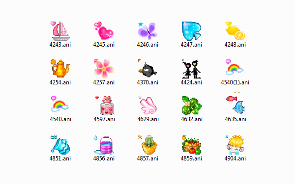 可爱生活物品鼠标指针 下载