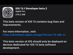 ƻiOS 13.1/iPadOS 13.1 Beta 2Ԥ