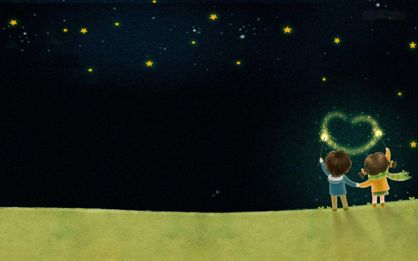 陪你一起看星星win7主题下载