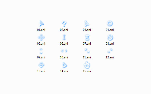 雪之蓝鼠标指针 下载