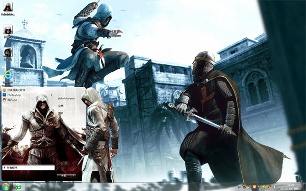 刺客信条win7个性主题 下载