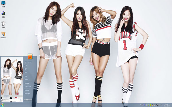 韩国SISTAR女子组合Win7主题 下载 - 系统之家