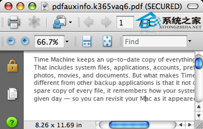  MAC OS X中给PDF文档加密的方法