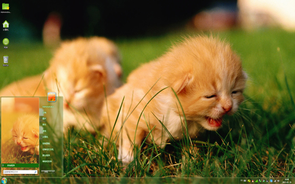 可爱小猫咪Win7主题 下载