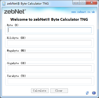 Byte Calculator(字节单位换算器) V5.0.1.2