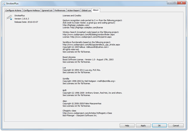 StrokesPlus(鼠标手势软件) V2.8.6.3 英文绿色版