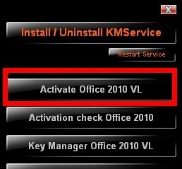mini-KMS Activator(Office2010啟用工具) V1.2 綠色版