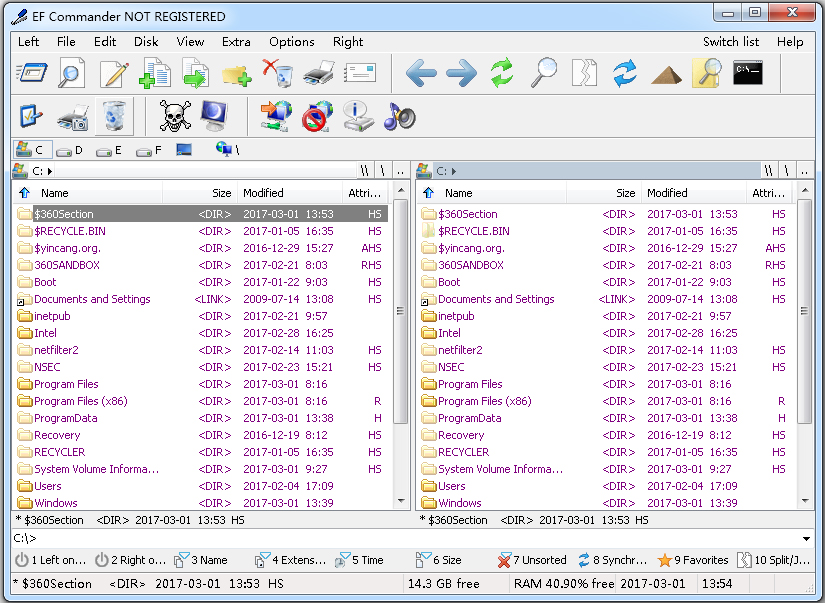 ef commander(文件管理器) v11.90 英文版