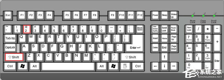 @符号怎么用键盘打出来?