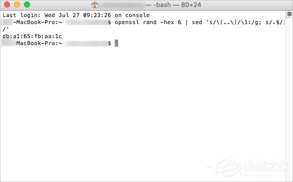 苹果电脑MAC地址修改的方法-系统之家