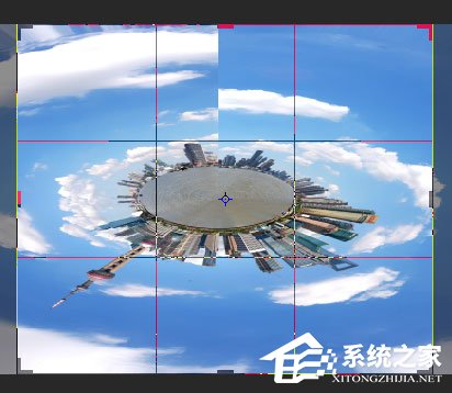 使用ps极坐标制作360度圆形全景图的方法