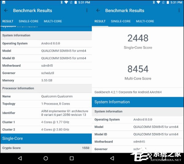 吊打骁龙835!高通骁龙845跑分成绩遭曝光