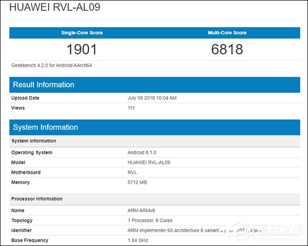 麒麟970加持!荣耀Note 10手机Geekbench跑分