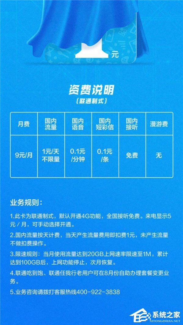 1元\/天!小米推出吃到饱无限量卡