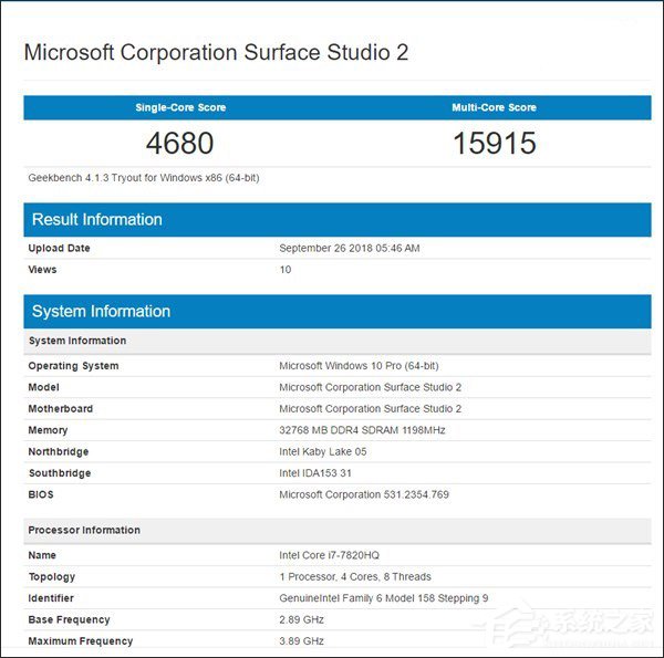 微软Surface Studio 2配置遭曝光