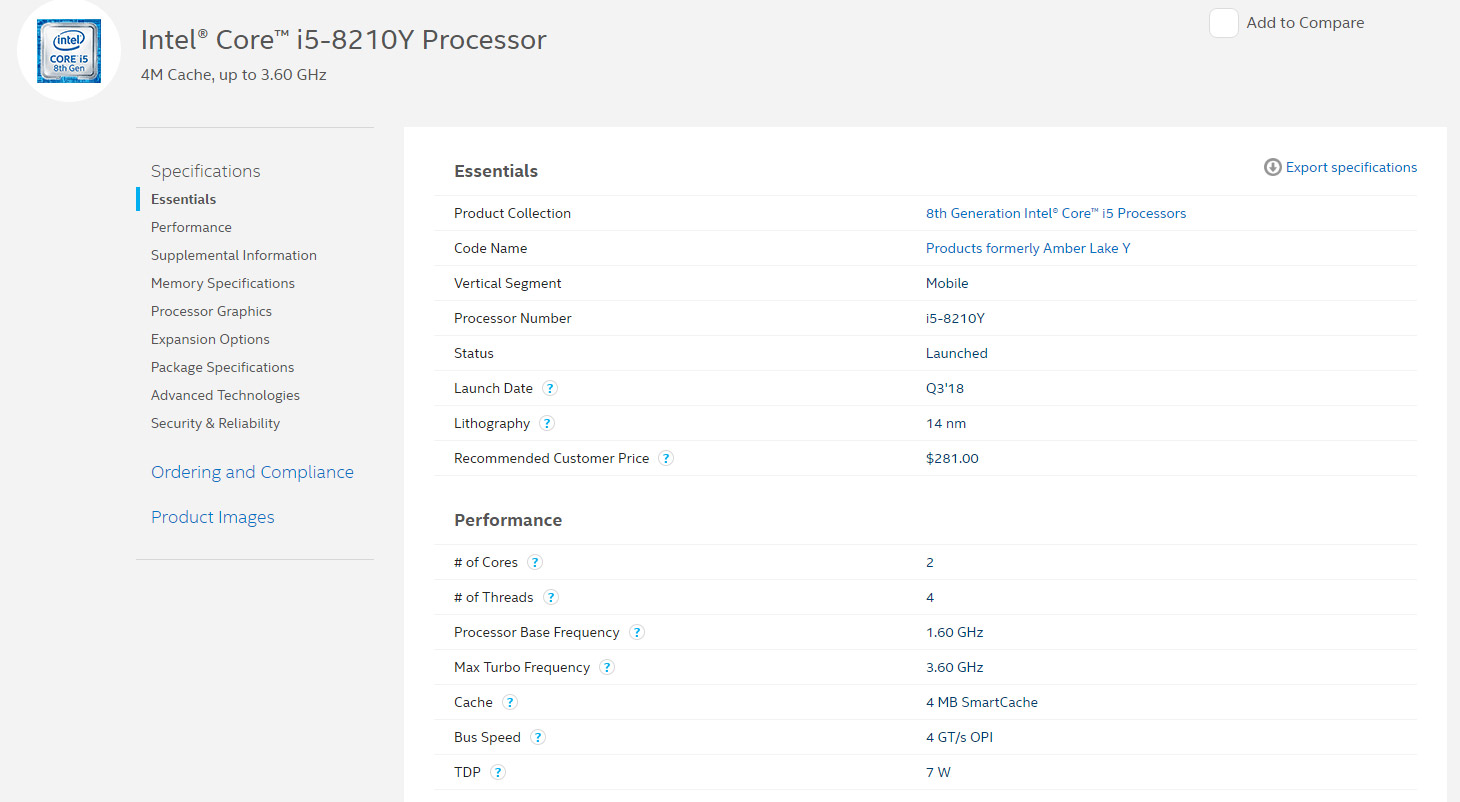 苹果2018款新MacBook Air处理器疑为i5-8201Y