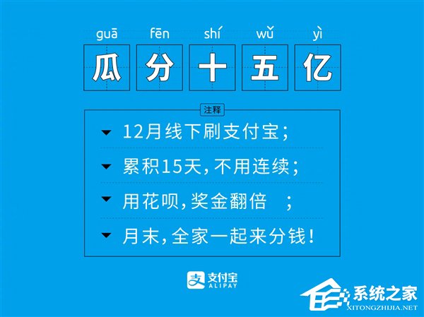 不止15亿!2018年12月支付宝薅羊毛攻略