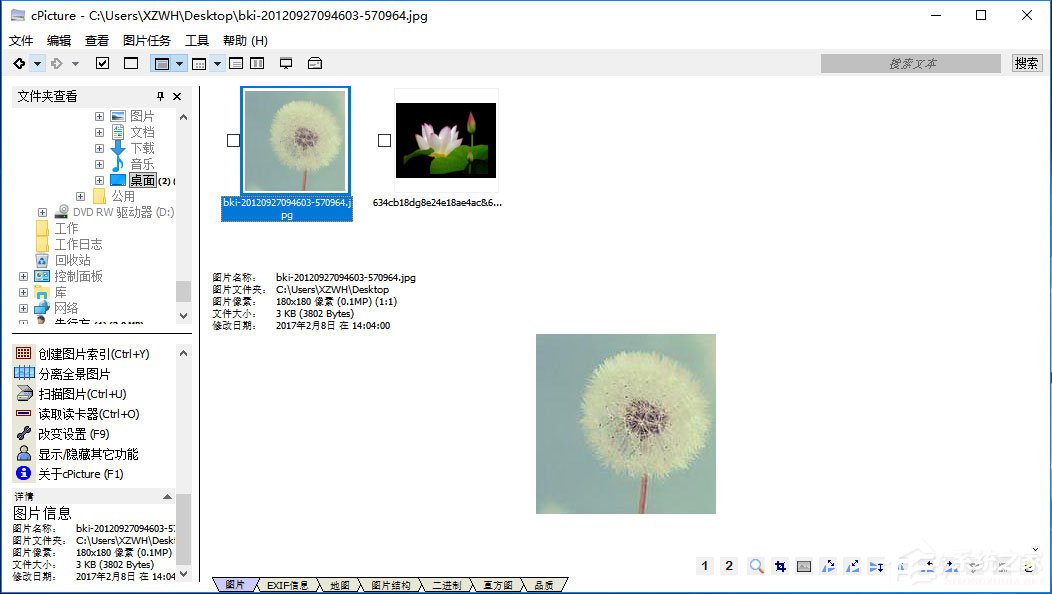 cPicture3(图像快速浏览工具) V3.8.3.0 绿色英文版