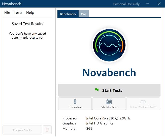 Novabench(电脑跑分软件) V4.0.6 英文安装版