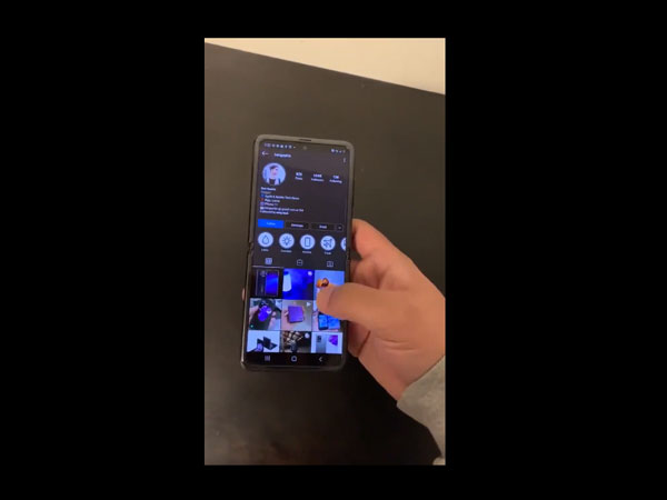 网友放出三星Galaxy Z Flip真机上手视频”