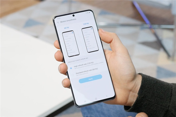 外媒公布三星Galaxy S20 Ultra续航测试成绩”
