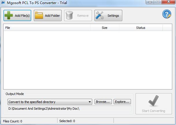 Mgosoft PCL To PS Converter(PCL转PS工具) V7.3.6 英文安装版