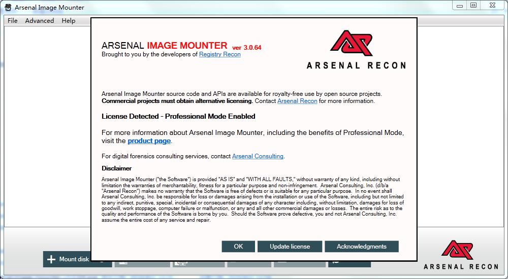 Arsenal Image Mounter V3.0.64 绿色英文版