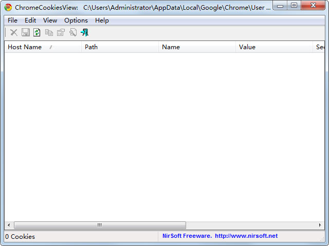 ChromeCookiesView(谷歌COOKIES查看工具) V1.30 绿色英文版