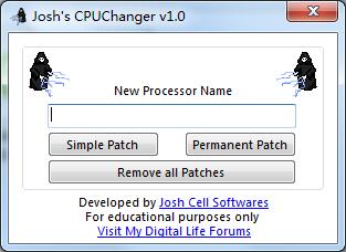 Joshs CPUChanger V1.0 绿色英文版