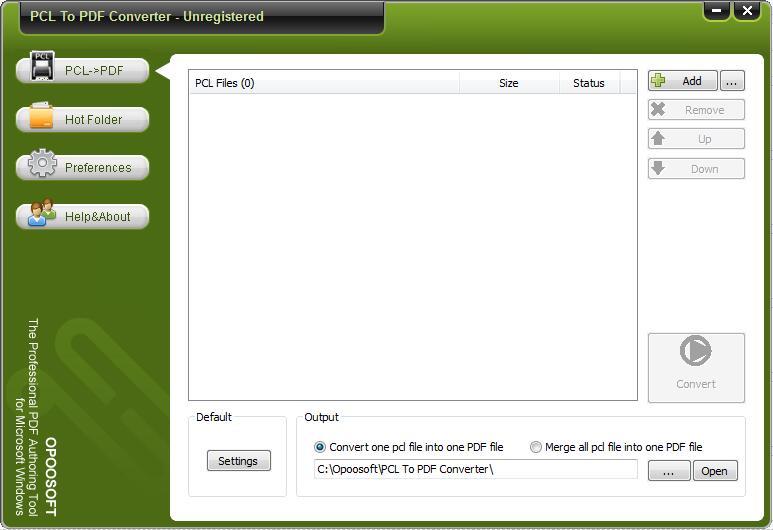 Opoosoft PCL To PDF Converter V5.9 英文安装版
