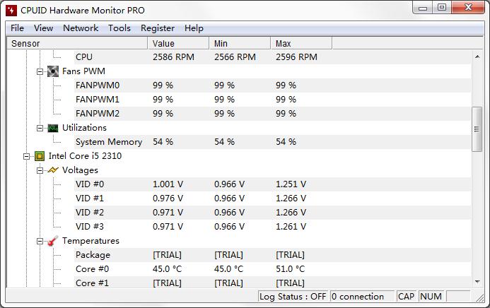 HWMonitor PRO(硬件检测工具) V1.41.0 英文安装版