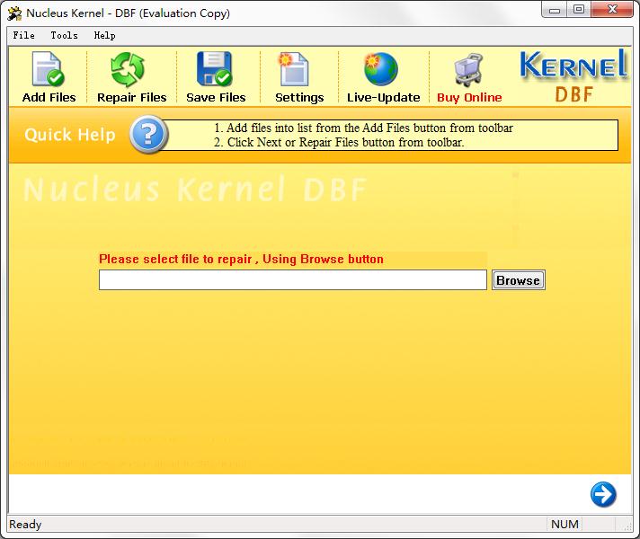 Nucleus Kernel DBF(DBF数据库修复软件) V5.01 官方安装版
