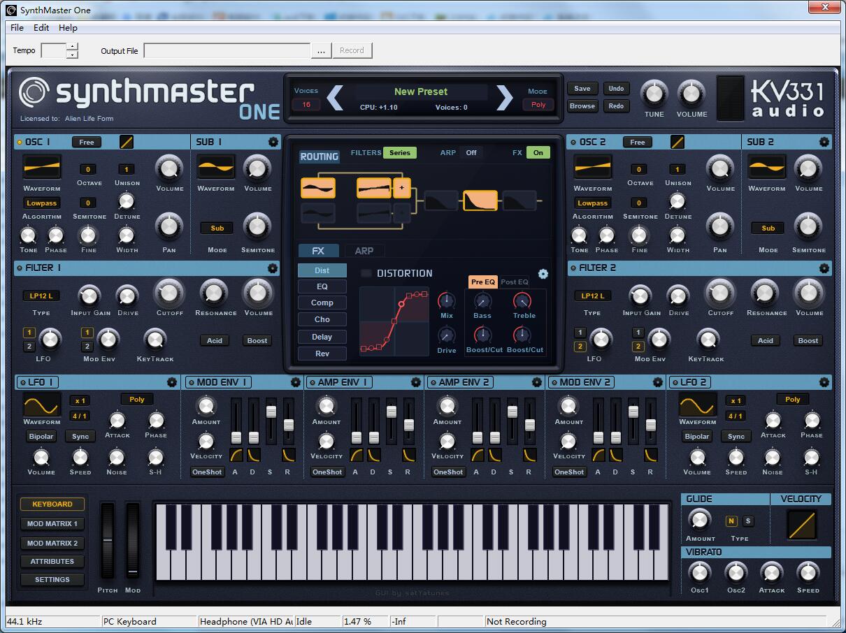 SynthMaster One V1.1.6 英文安装版