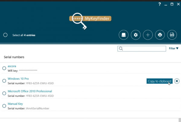 MyKeyFinder(软件秘钥工具) V9.2.56 英文安装版