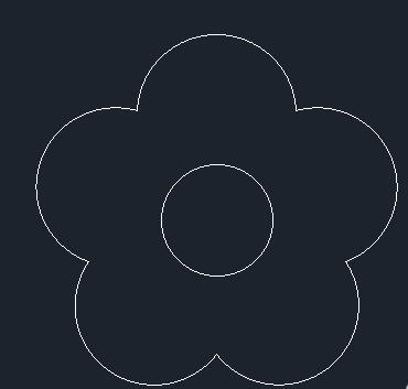 如何使用Auto CAD 2018绘制花朵