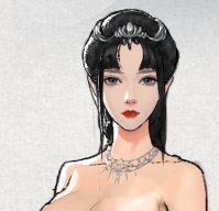 鬼谷八荒立绘mod下载_鬼谷八荒清凉残破大胸深蓝服饰0