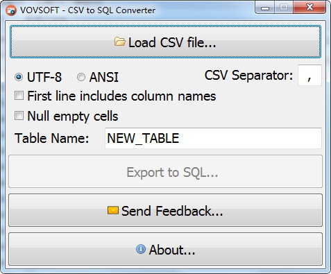 CSV to SQL Converter(CSV转SQL转换器) V1.3 官方版