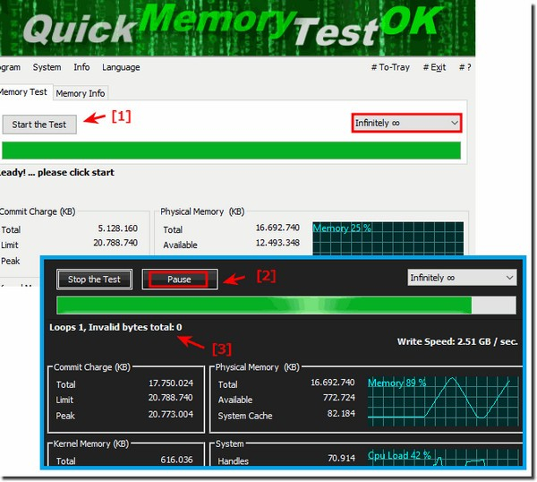 QuickMemoryTestOK(内存测试工具) V3.13 最新官方版
