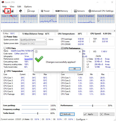 Quick CPU中文版_Quick CPU(CPU性能提升软件)绿色版下载3.5.0.0 - 系统之家