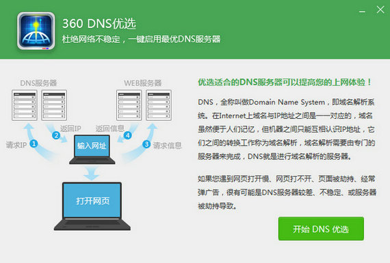 360DNS优选工具 V5.0.0.1 免费版 