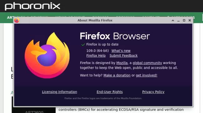 Firefox  109 ʽ淢־صַ