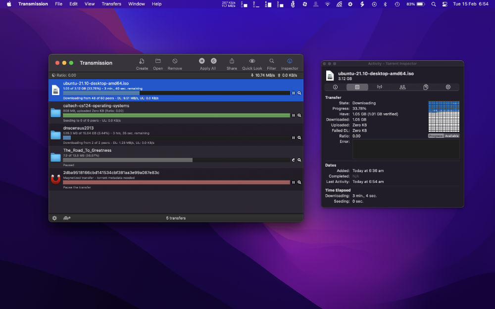 BitTorrent ͻ Transmission 4.0 ԭ֧ƻ M1 / M2 Mac