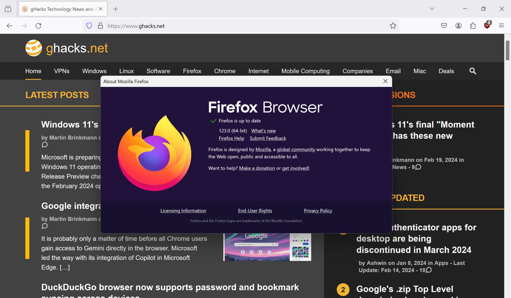  Firefox 123 ȶ淢վϱ湤