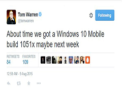 Win10 MobileԤ���汾�ܻ��������°汾1051X