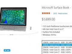 �°汾Surface Bookֱ��200��Ԫ ����1699��Ԫ