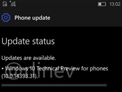 ͼΪ֤ Win10 Mobileһ14393.31
