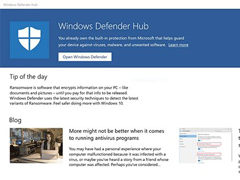 ΢Win10ӦóWindows Defender Hub