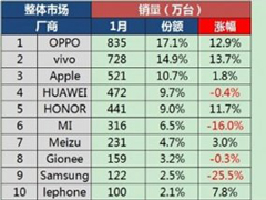 1���й������ֻ��г���OPPO������ߣ�С�����Ǵ��