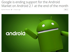 �ȸ�6��30����ֹͣ�԰�׿2.1�汾�Լ�֮ǰ�汾�ļ���֧��