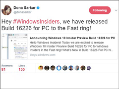 ΢������Win10�＾�����߿���Ԥ�������16226